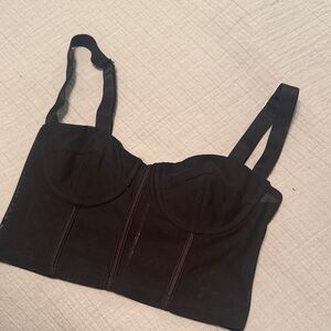 Edikted Black Structured Bustier